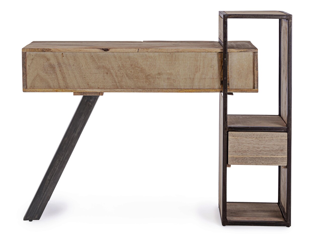 Consola Manchester, Bizzotto, 118x35x95 cm, lemn de mango/otel 4 Consola Manchester, Bizzotto, 118x35x95 cm, lemn de mango/otel - imagine 4