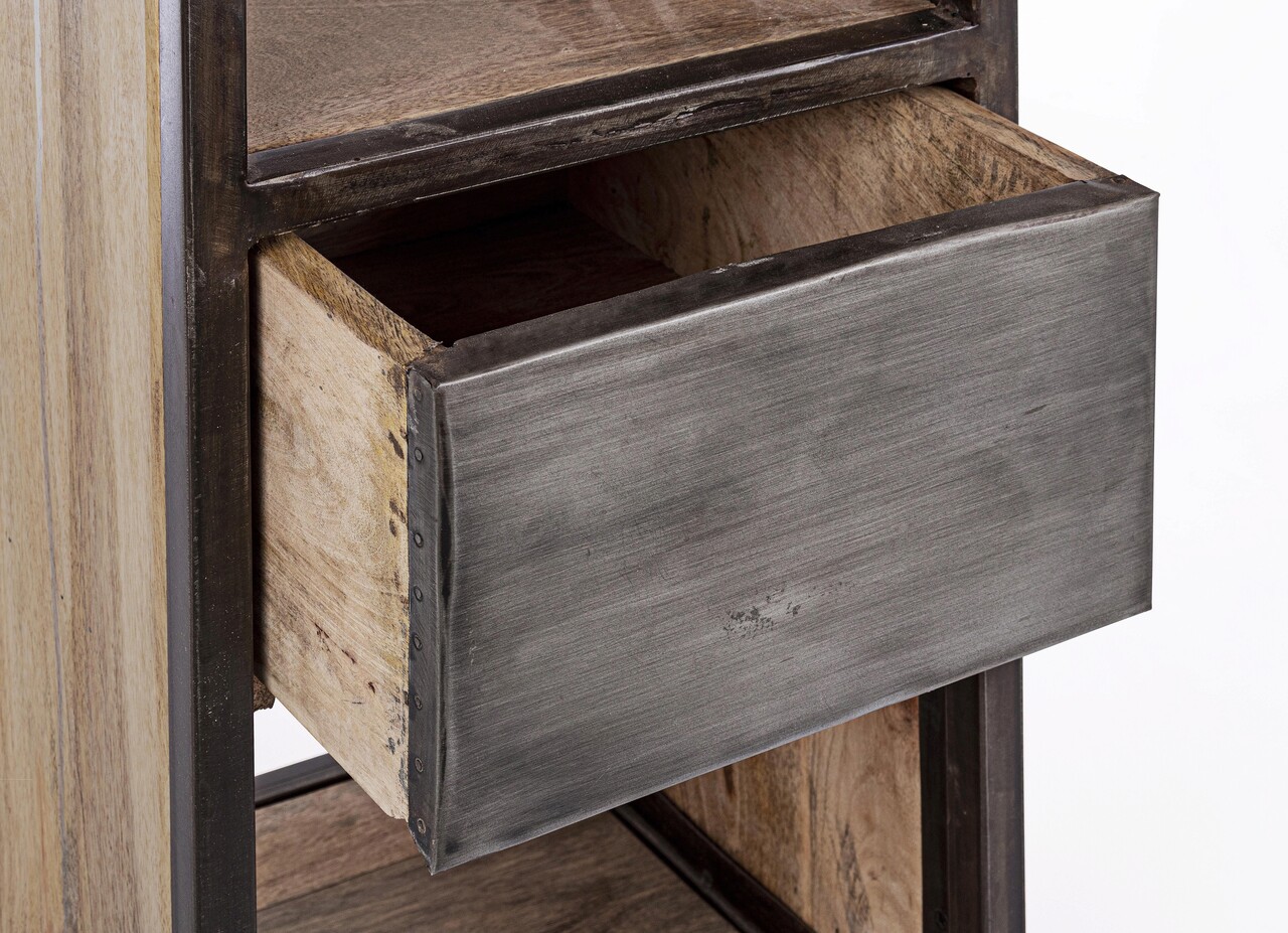 Consola Manchester, Bizzotto, 118x35x95 cm, lemn de mango/otel 6 Consola Manchester, Bizzotto, 118x35x95 cm, lemn de mango/otel - imagine 6