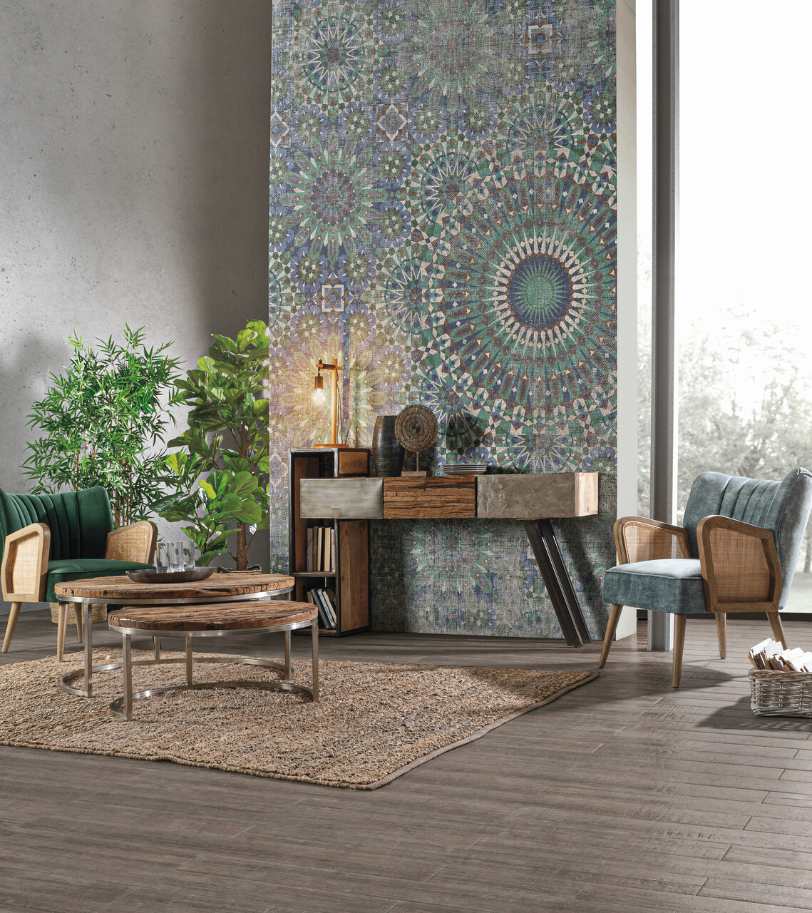 Consola Manchester, Bizzotto, 160x38x95 cm, lemn de mango/otel 12 Consola Manchester, Bizzotto, 160x38x95 cm, lemn de mango/otel - imagine 12