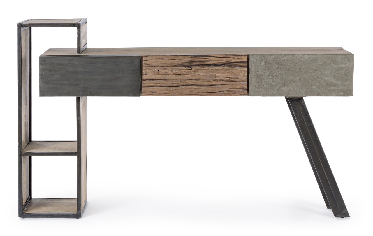 Consola Manchester, Bizzotto, 160x38x95 cm, lemn de mango/otel 3 Consola Manchester, Bizzotto, 160x38x95 cm, lemn de mango/otel - imagine 3