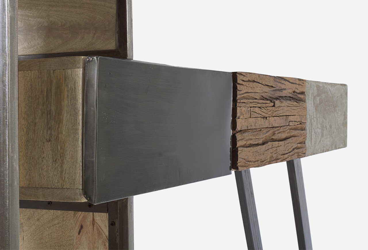 Consola Manchester, Bizzotto, 160x38x95 cm, lemn de mango/otel 8 Consola Manchester, Bizzotto, 160x38x95 cm, lemn de mango/otel - imagine 8