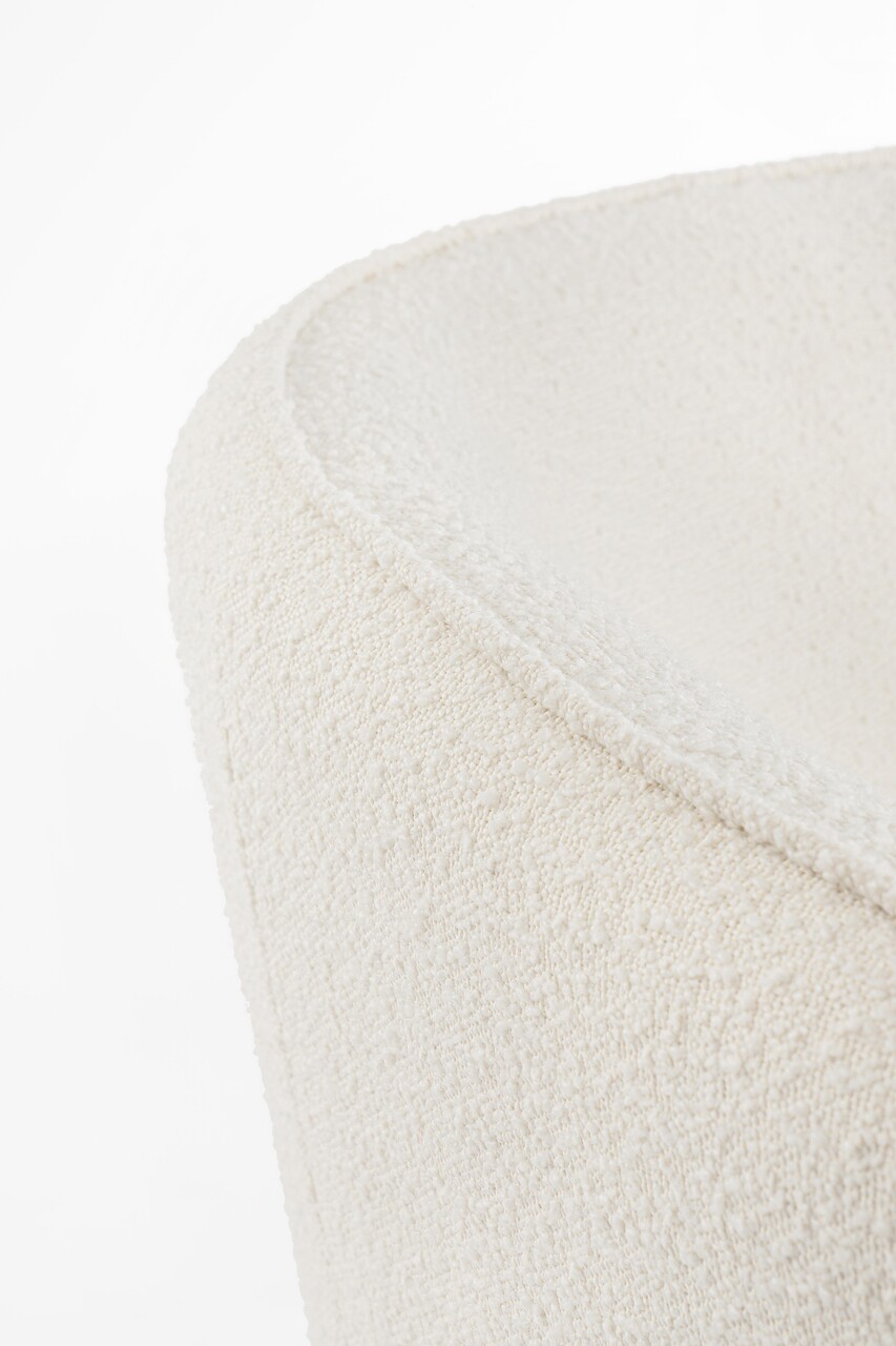 Fotoliu Avril, Bizzotto, 76 x 70 x 68 cm, otel/poliester Boucle, alb 3 Fotoliu Avril, Bizzotto, 76 x 70 x 68 cm, otel/poliester Boucle, alb - imagine 3
