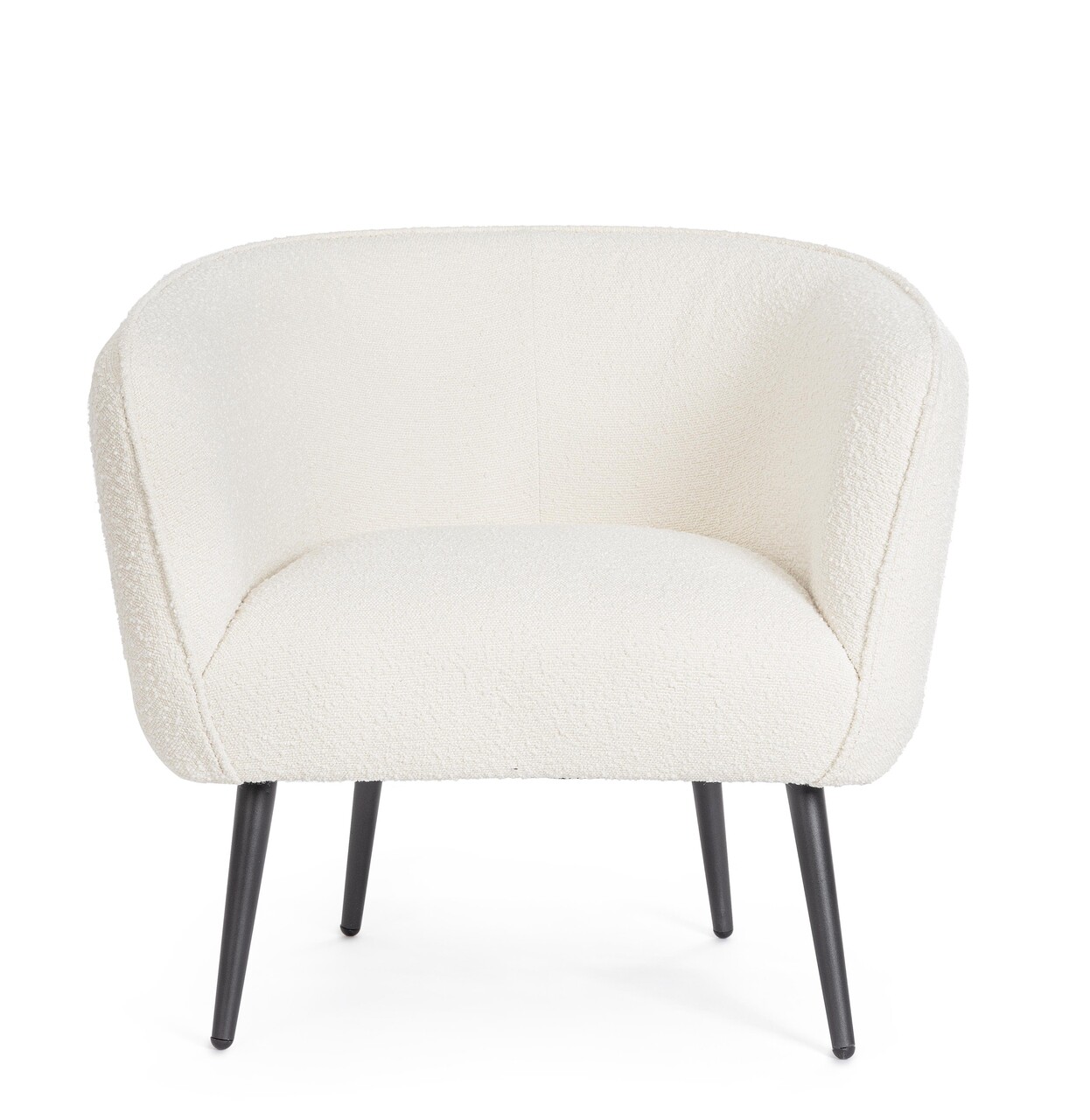 Fotoliu Avril, Bizzotto, 76 x 70 x 68 cm, otel/poliester Boucle, alb 6 Fotoliu Avril, Bizzotto, 76 x 70 x 68 cm, otel/poliester Boucle, alb - imagine 6