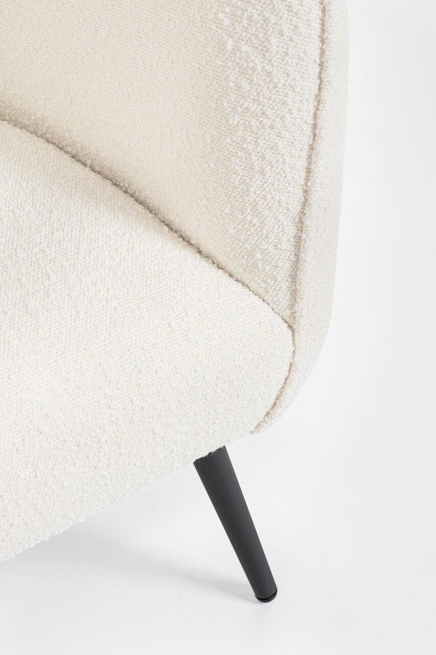 Fotoliu Avril, Bizzotto, 76 x 70 x 68 cm, otel/poliester Boucle, alb 8 Fotoliu Avril, Bizzotto, 76 x 70 x 68 cm, otel/poliester Boucle, alb - imagine 8