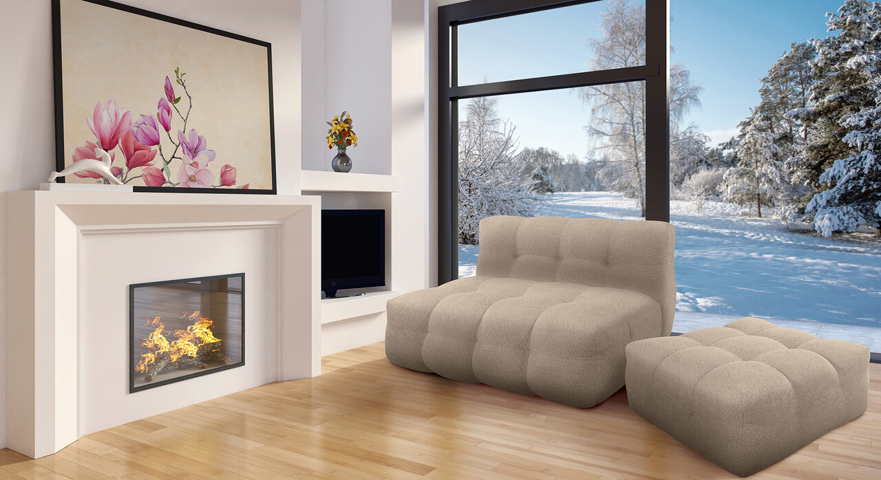 Fotoliu Bellezza, 120x104x72 cm, Bej sand 6 Fotoliu Bellezza, 120x104x72 cm, Bej sand - imagine 6