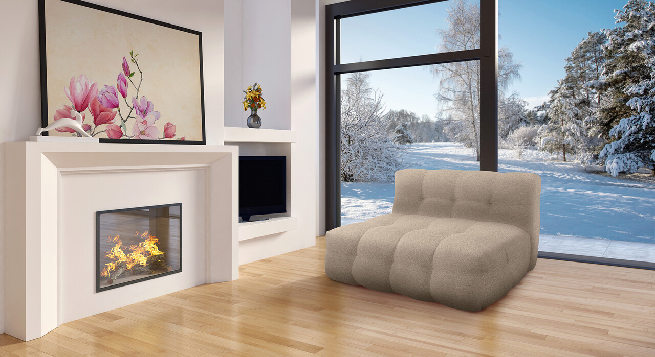 Fotoliu Bellezza, 120x104x72 cm, Bej sand 1 Fotoliu Bellezza, 120x104x72 cm, Bej sand