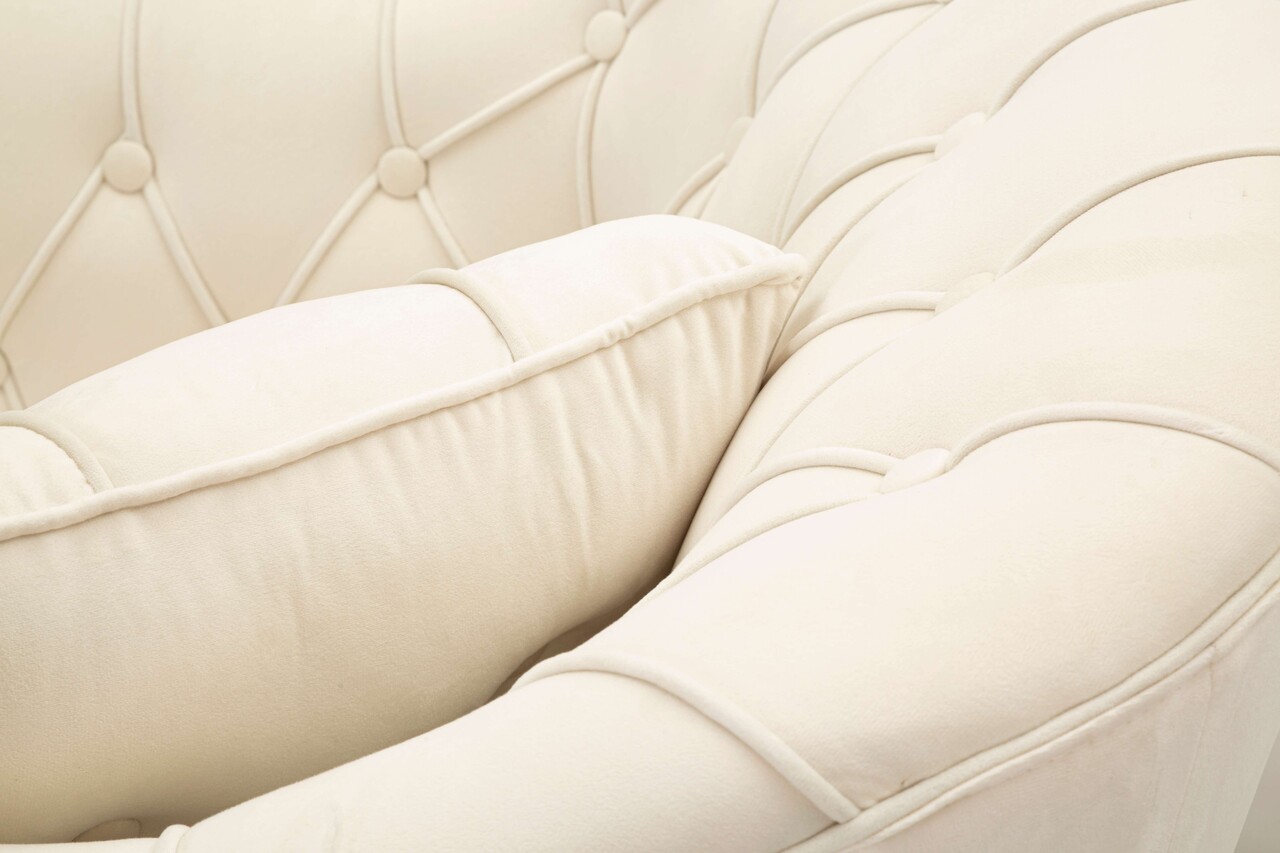 Fotoliu cu perna decorativa Budapest, Mauro Ferretti, 88x83x91 cm, fier/poliester, crem 4 Fotoliu cu perna decorativa Budapest, Mauro Ferretti, 88x83x91 cm, fier/poliester, crem - imagine 4