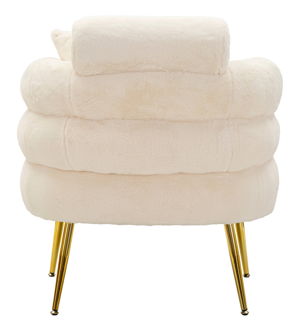 Fotoliu cu perna decorativa Soffy, Mauro Ferretti, 78x68x85 cm, lemn de pin/blana artificiala, alb/auriu 4 Fotoliu cu perna decorativa Soffy, Mauro Ferretti, 78x68x85 cm, lemn de pin/blana artificiala, alb/auriu - imagine 4