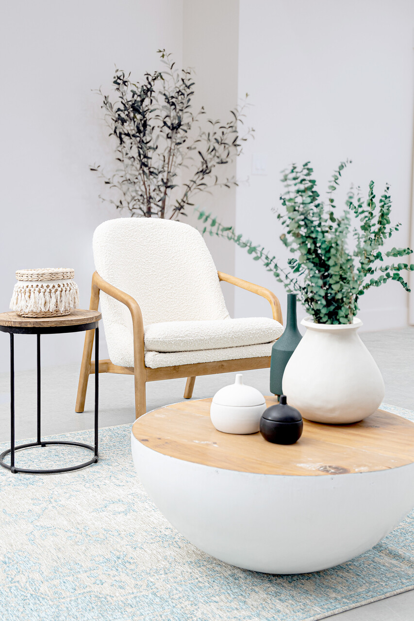 Fotoliu Elaide Pure, Bizzotto, 65.5 x 74.5 x 82 cm, lemn de pin/arbore de cauciuc/poliester 2 Fotoliu Elaide Pure, Bizzotto, 65.5 x 74.5 x 82 cm, lemn de pin/arbore de cauciuc/poliester - imagine 2