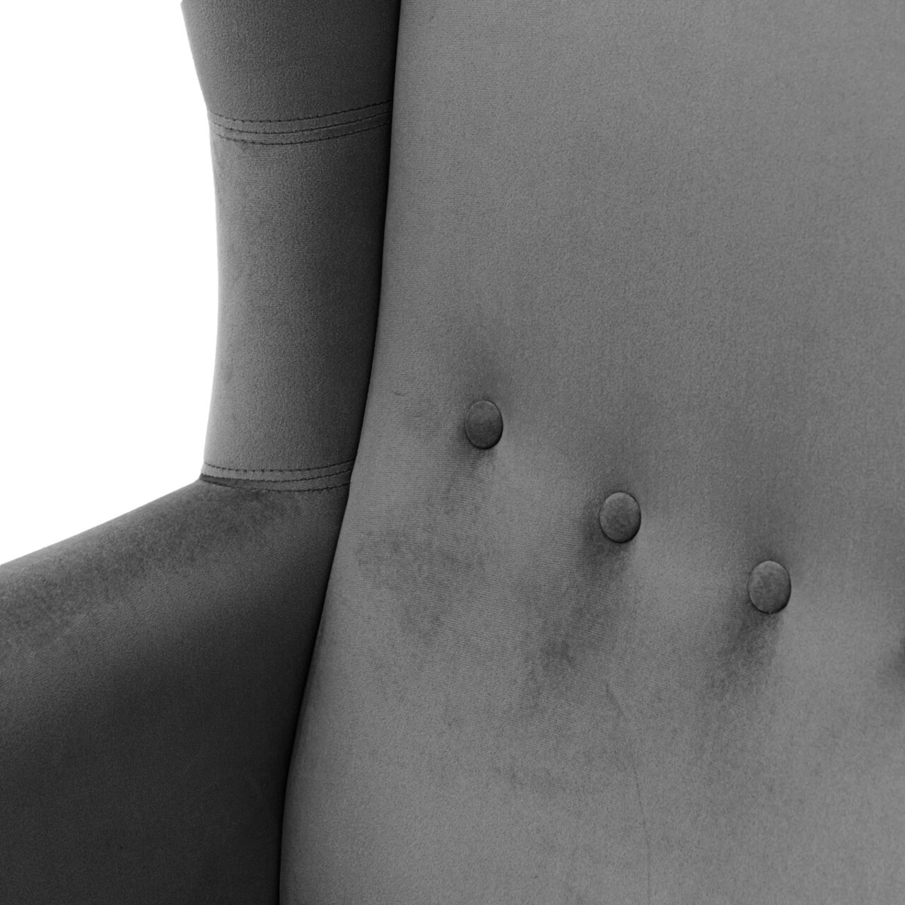 Fotoliu Fossby, Homla, 86x85x108 cm, lemn/catifea din poliester, gri 6 Fotoliu Fossby, Homla, 86x85x108 cm, lemn/catifea din poliester, gri - imagine 6