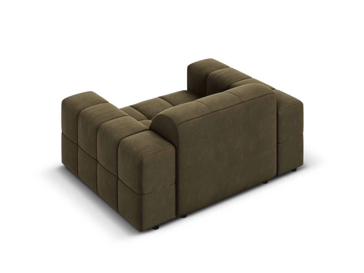 Fotoliu, Jennifer-51, Micadoni Home, 124x102x70 cm, catifea, verde 3 Fotoliu, Jennifer-51, Micadoni Home, 124x102x70 cm, catifea, verde - imagine 3