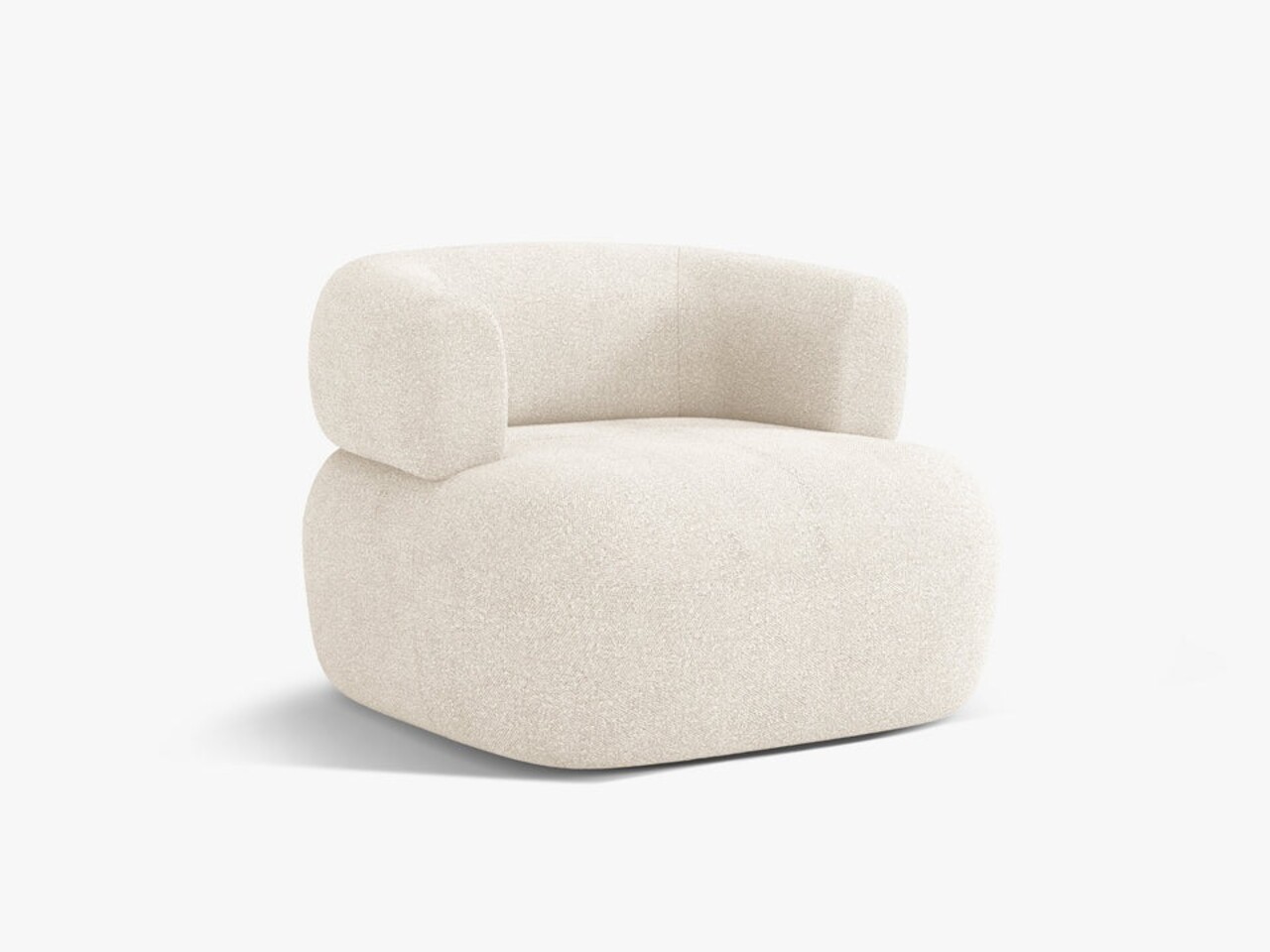 Fotoliu, Jenny-67, Micadoni Home, 90x88x73 cm, tesatura boucle, bej 3 Fotoliu, Jenny-67, Micadoni Home, 90x88x73 cm, tesatura boucle, bej - imagine 3