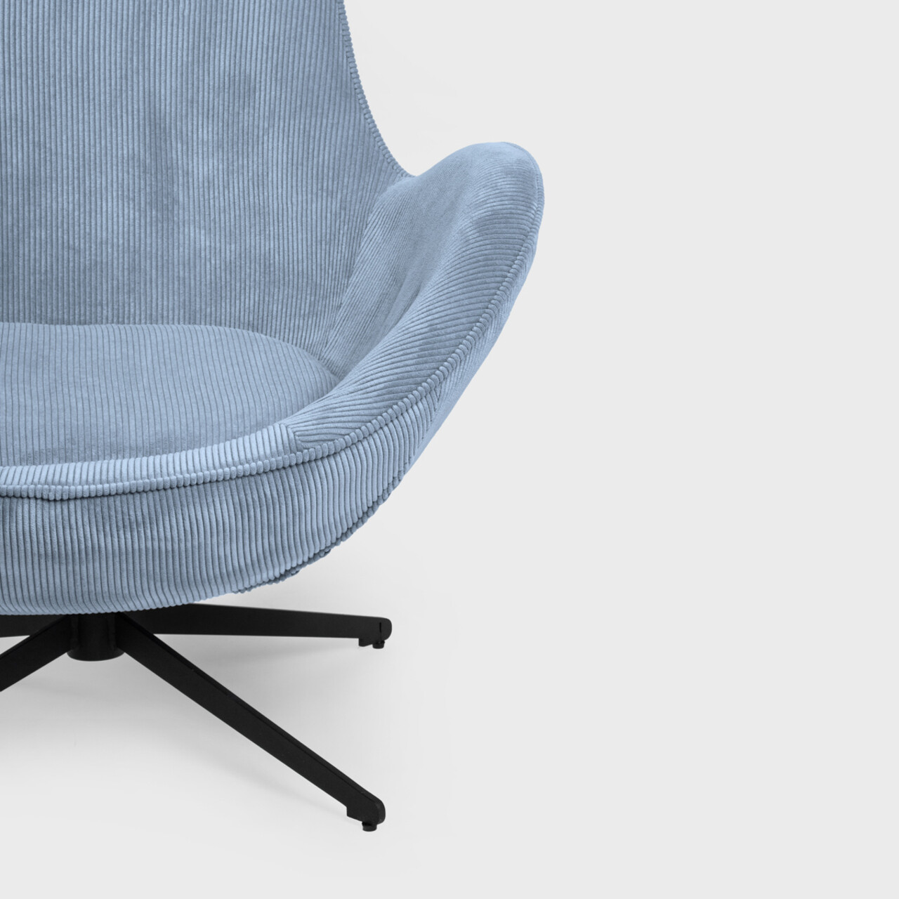 Fotoliu Lunaire, Homla, 86x76x87 cm, metal/catifea din poliester, albastru 6 Fotoliu Lunaire, Homla, 86x76x87 cm, metal/catifea din poliester, albastru - imagine 6