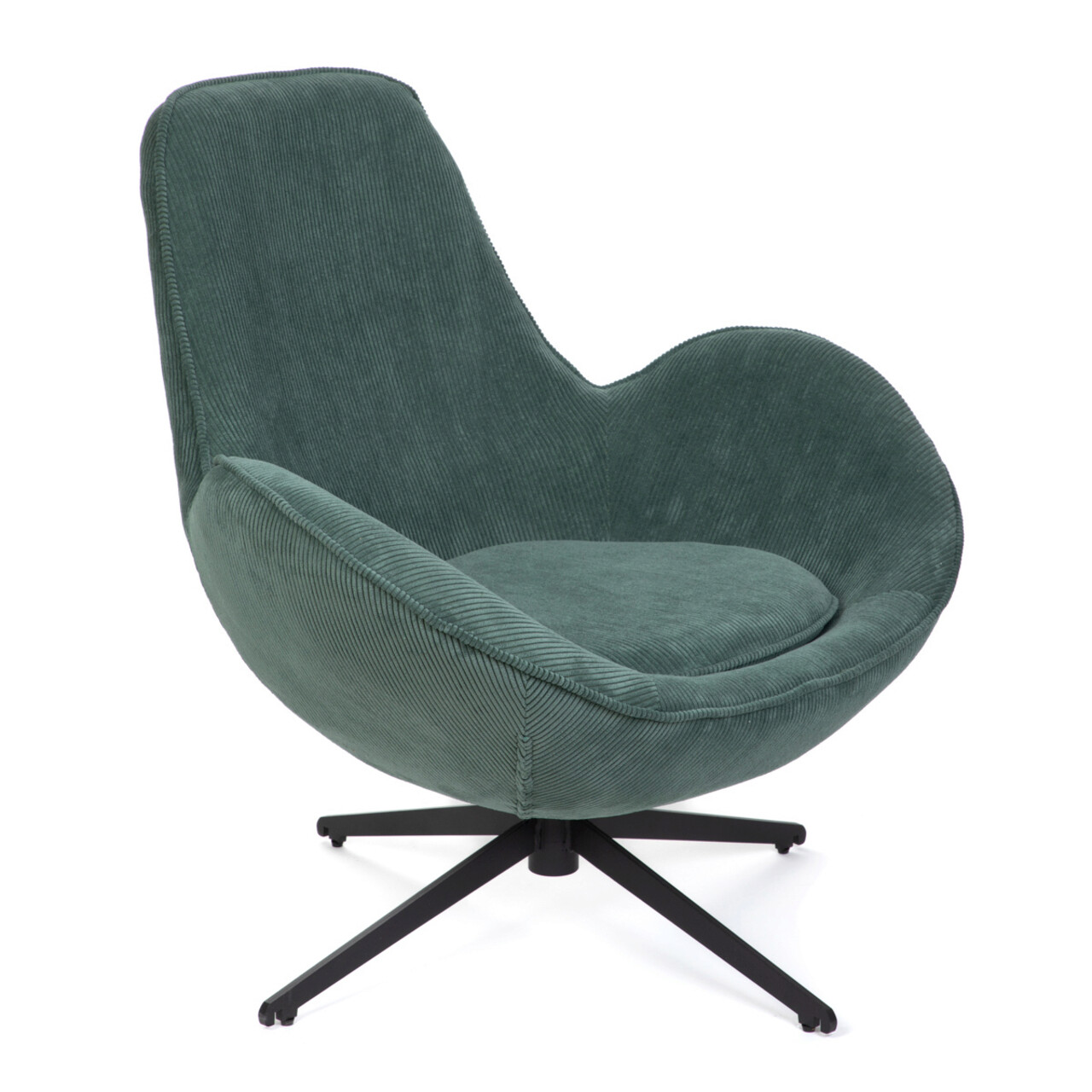 Fotoliu Lunaire, Homla, 86x76x87 cm, metal/catifea din poliester, verde 2 Fotoliu Lunaire, Homla, 86x76x87 cm, metal/catifea din poliester, verde - imagine 2