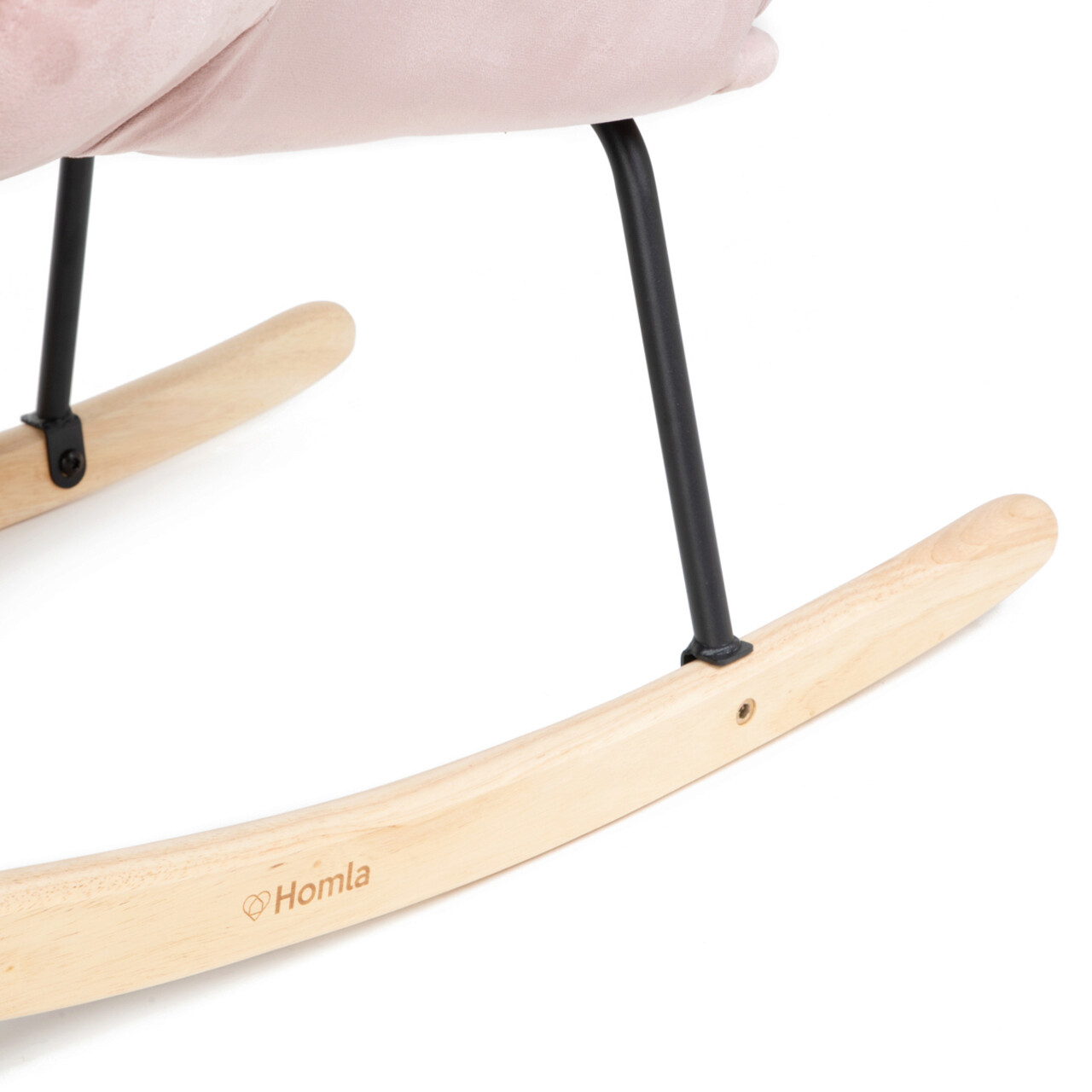 Fotoliu balansoar Moss, Homla, 76x64x93 cm, metal/catifea din poliester, roz 6 Fotoliu balansoar Moss, Homla, 76x64x93 cm, metal/catifea din poliester, roz - imagine 6