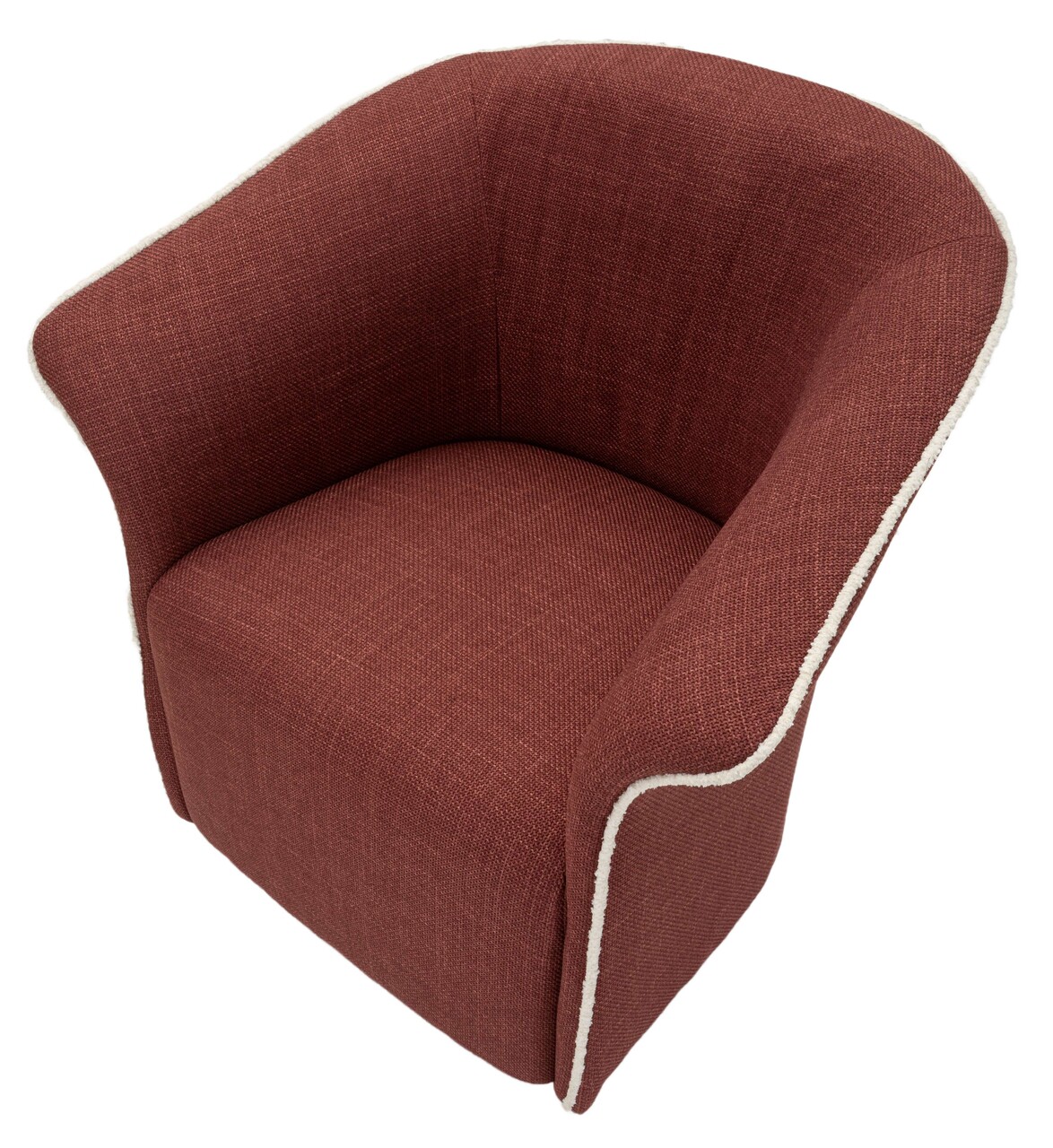 Fotoliu rotativ Siena Swivel, Mauro Ferretti, 83.5x66x80 cm, fier/poliester, bordo 5 Fotoliu rotativ Siena Swivel, Mauro Ferretti, 83.5x66x80 cm, fier/poliester, bordo - imagine 5