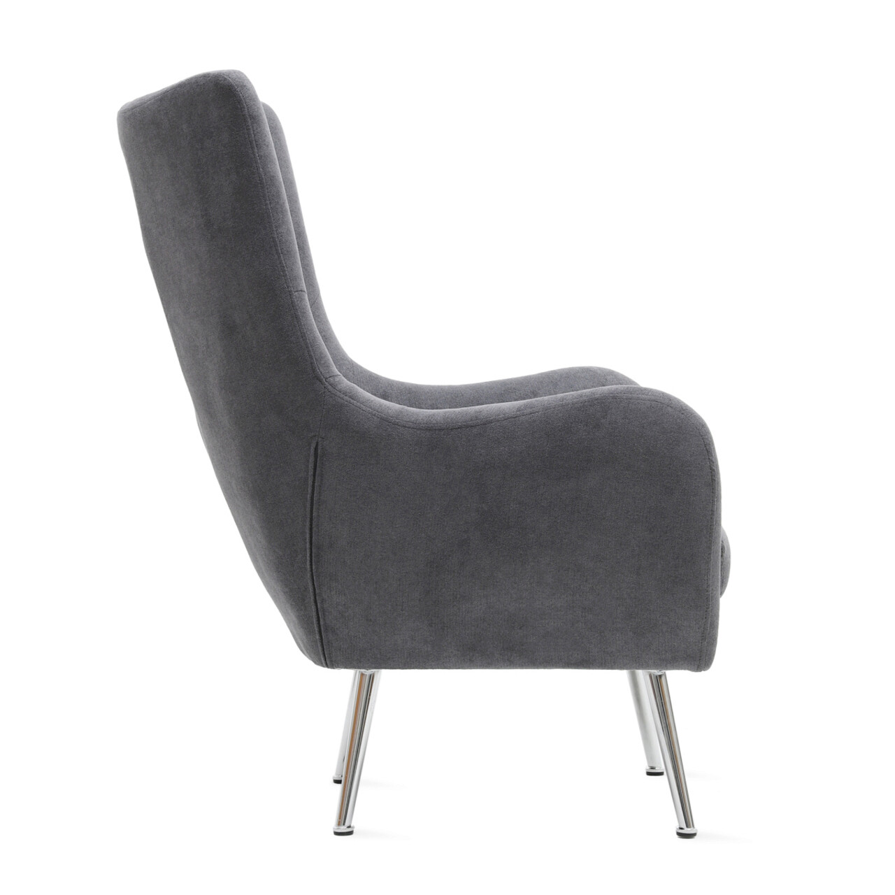 Fotoliu Sammas, Homla, 74x73x93 cm, metal/poliester, graphite 5 Fotoliu Sammas, Homla, 74x73x93 cm, metal/poliester, graphite - imagine 5