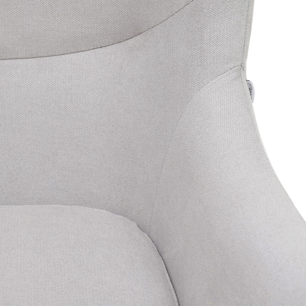 Fotoliu Sammas, Homla, 74x73x93 cm, metal/poliester, gri deschis 6 Fotoliu Sammas, Homla, 74x73x93 cm, metal/poliester, gri deschis - imagine 6