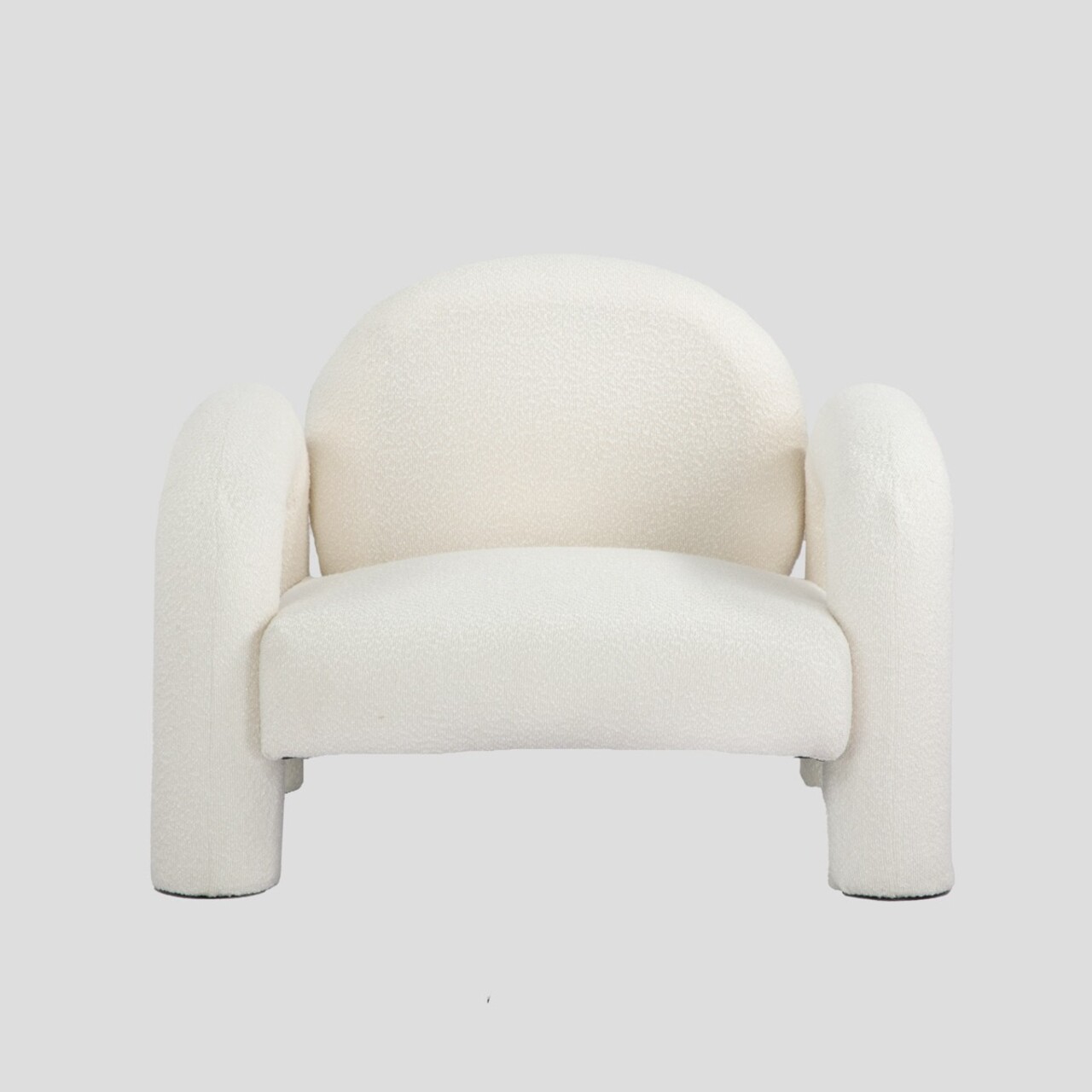 Fotoliu Sedia, Homla, 95x88x70 cm, metal/MDF/tesatura teddy boucle, ecru 3 Fotoliu Sedia, Homla, 95x88x70 cm, metal/MDF/tesatura teddy boucle, ecru - imagine 3