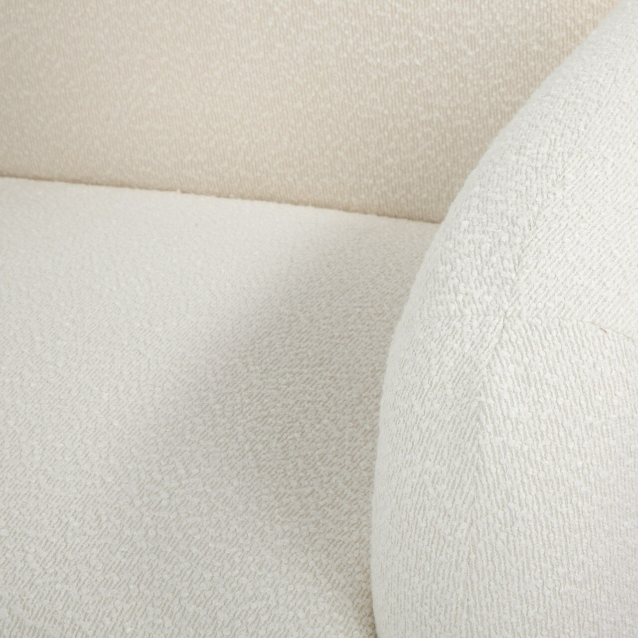 Fotoliu Sedia, Homla, 95x88x70 cm, metal/MDF/tesatura teddy boucle, ecru 6 Fotoliu Sedia, Homla, 95x88x70 cm, metal/MDF/tesatura teddy boucle, ecru - imagine 6